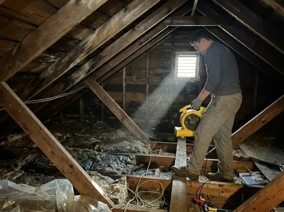 attic-water-damage-drying-proc-007 — frequently asked questions, Emergency Water Extraction & 24/7 Flood Response in Oakridg…